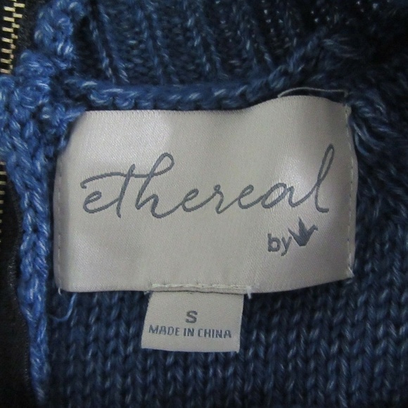Ethereal by Paper Crane Blue Knit Sweater - Picture 6 of 9